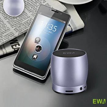 EWA A150 Портативен Bluetooth високоговорител осигурява мощен звук надеждни бас Усъвършенстван 5 W Водача Пасивен събуфър Специален метален